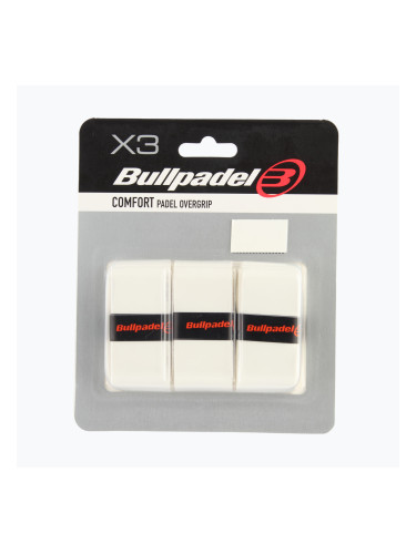 Грипове за падел ракети Bullpadel GB-1200 Comfort 3 pcs. white