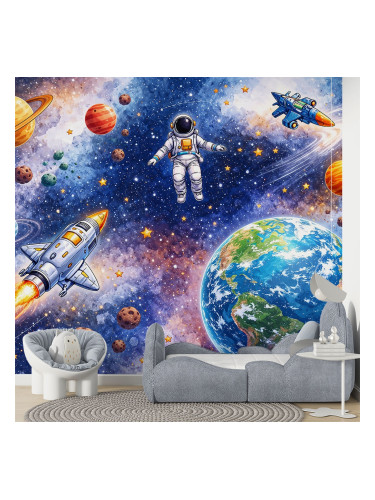 Детски фототапет Космос с астронавт