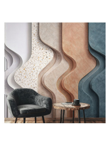 Фототапет абстрактни релефни форми