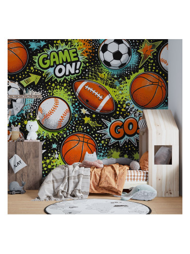 Детски фототапет спортен графити стил