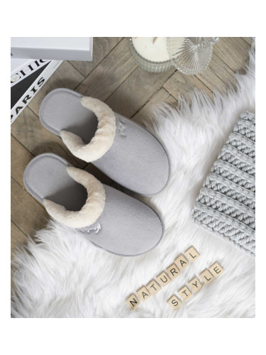 Дамски чехли NS-110 сиви