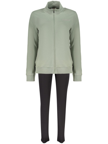 Дамски зелен суитшърт с цип