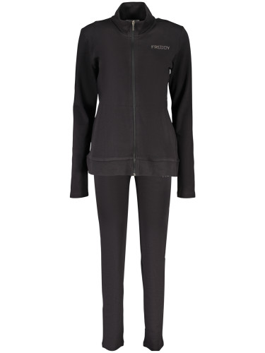 Дамски черен суитшърт с цип