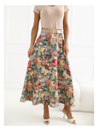 Миди пола с флорален мотив