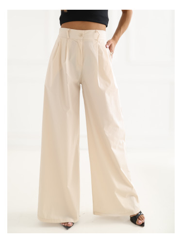 Светлобежови панталони палацо