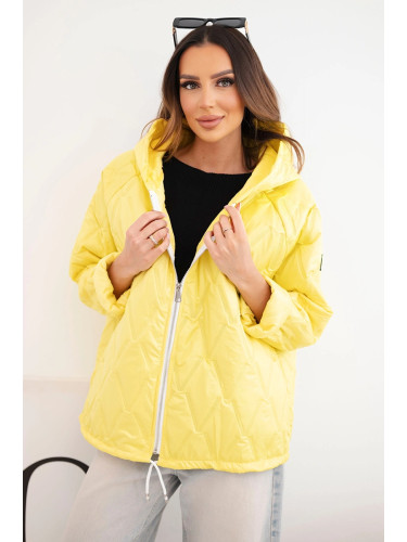 Дамско ватирано яке с качулка