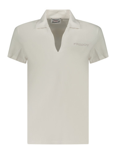 Бяла дамска тениска с къс ръкав