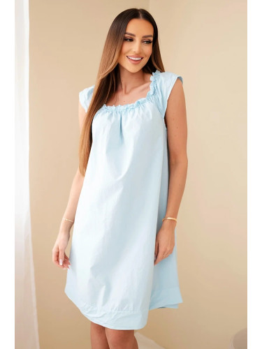 Дамска рокля Kesi Włoski с накъдрено деколте и волан