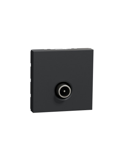 Розетка за телевизор, 1 гнездо, за вграждане, антрацит, New Unica, Schneider, NU346254