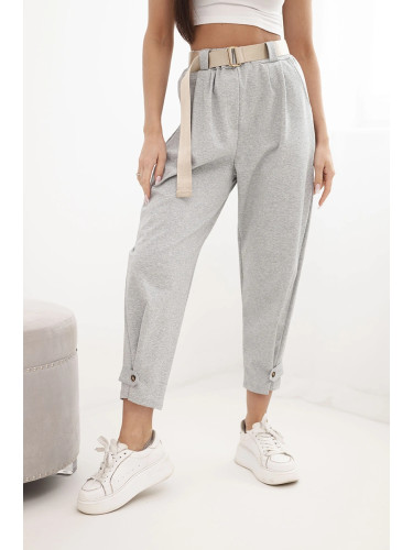 Kesi Włoski летен панталон Punto сив меланж