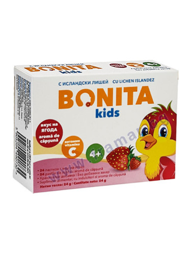 БОНИТА КИДС ЯГОДА пастили * 24