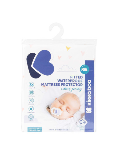 Kikkaboo Протектор трико за матрак с борд 60/120/15 Hearts