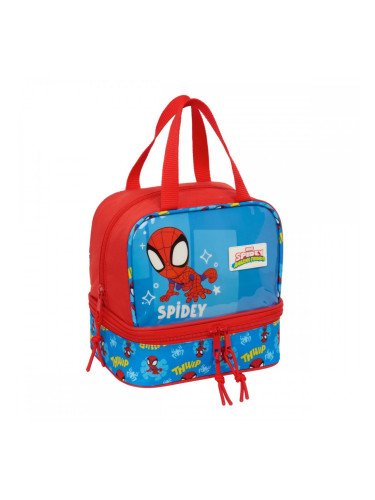 Чанта за Обяд Spider-Man Син Червен 20 x 20 x 15 cm