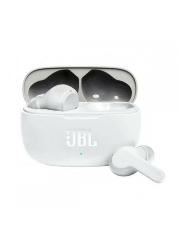 Блутут слушалки с микрофон JBL JBLW200TWSWHT Бял