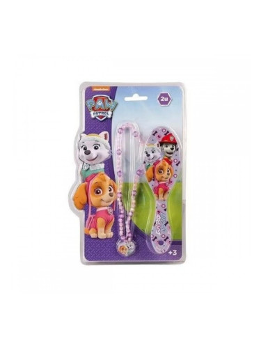 Комплект за Разкрасяване The Paw Patrol - Четка + Огърлица Люляк