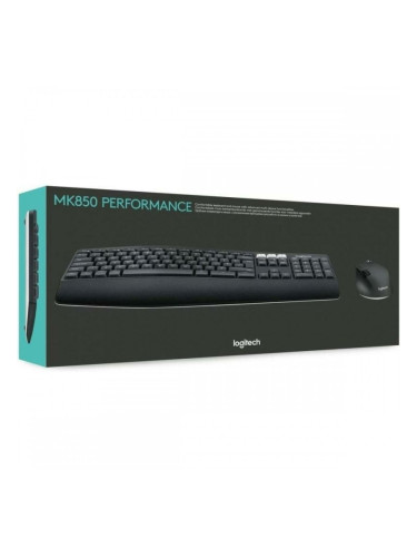 Клавиатура с мишка Logitech MK850 Черен Испанска Qwerty