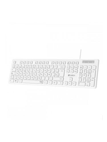 Клавиатура Subblim SUBKBC-0SSK51 Бял Испанска Qwerty