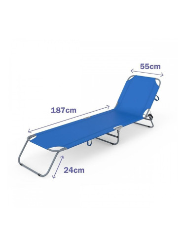 Lamamistool Marbueno 187 x 24 x 55 cm Син