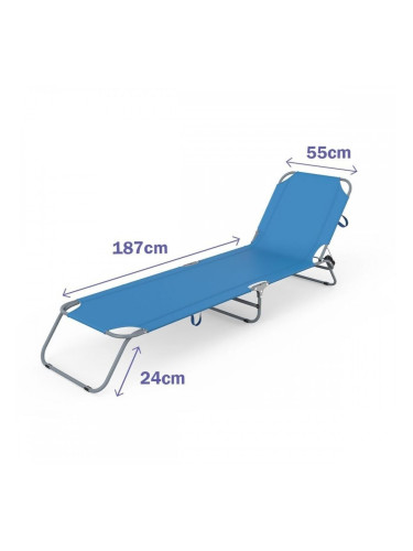 Lamamistool Marbueno Син 187 x 24 x 55 cm