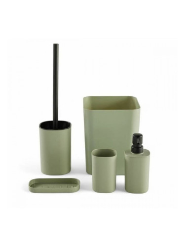 Комплект за Баня TODAY HOY Зелен Пластмаса Модерен (5 броя)