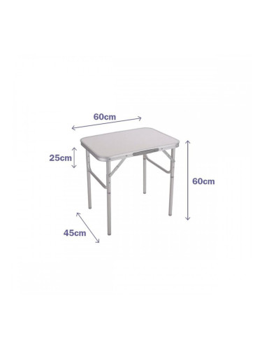 Сгъваема масичка Marbueno Бял 60 x 60 x 45 cm