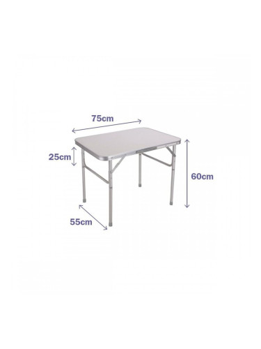 Сгъваема масичка Marbueno Бял 75 x 60 x 55 cm