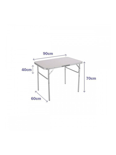 Сгъваема масичка Marbueno Бял 90 x 70 x 60 cm