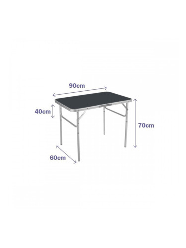 Сгъваема масичка Marbueno Сив 90 x 70 x 60 cm