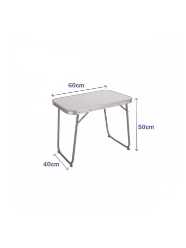 Сгъваема масичка Marbueno Бял 60 x 40 x 50 cm