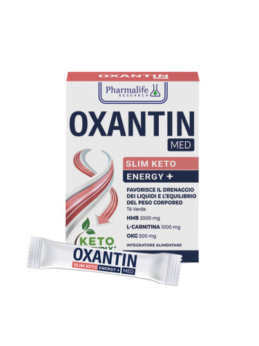 Оксантин Слим Кето Енерджи+ (със зелен чай+L-карнитин) 15 сашета | Pharmalife Research