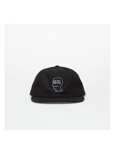 Шапка Brain Dead Flannel Classic Logohead 6 Panel Hat Black Universal
