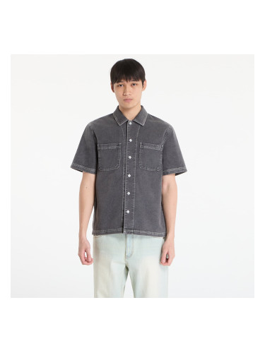 Риза DIME Stonewash Button Up UNISEX Black Washed L