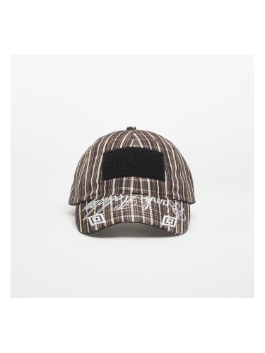 Шапка Umbro by SlamJam Check Hazard Cap Beige/ Dark Brown Universal