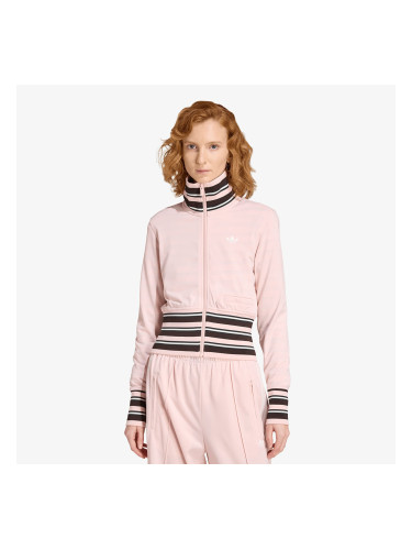 Суитшърт adidas Vintage Tt High Knitted Ribs Top Sandy Pink M