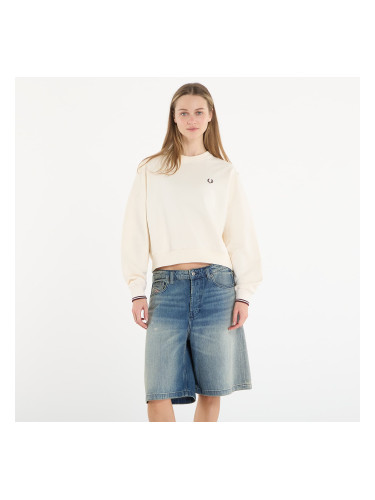 Суитшърт FRED PERRY Tipped Sweatshirt Ecru 10