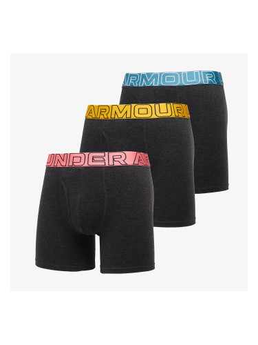 Боксерки Under Armour Performance Cotton Solid 6in 3-Pack Black L