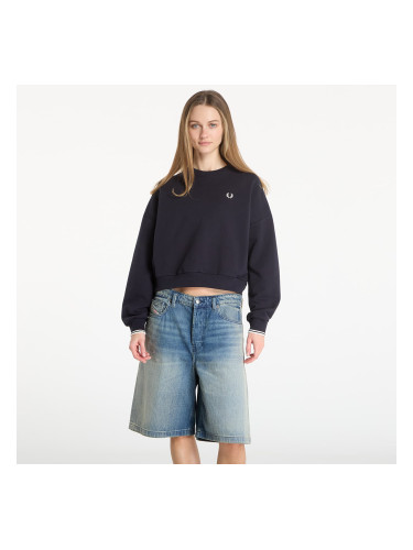 Суитшърт FRED PERRY Tipped Sweatshirt Navy 10