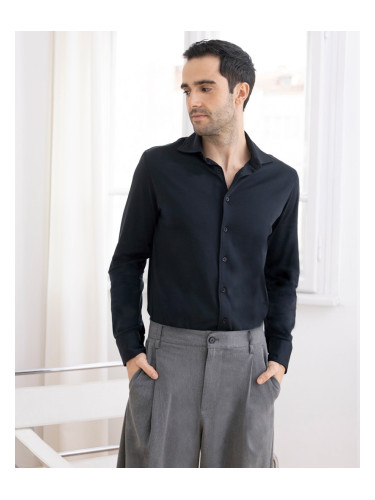 Мъжка трикотажна риза STEVEN BLACK