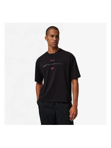 Тениска Jordan Flight Men's Script T-Shirt Black/ Gym Red XS
