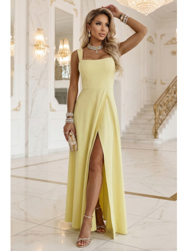 Дълга сватбена рокля с кройка Аурелия