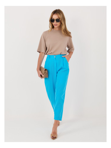 Сини кадифени панталони RUE PARIS