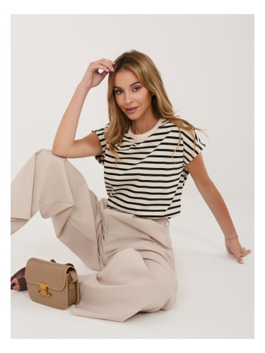 Бежов широк панталон RUE PARIS