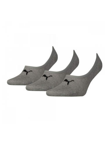 Спортни Чорапи за Глезени Puma FOOTIE (3 чифта) Сив - 39-42