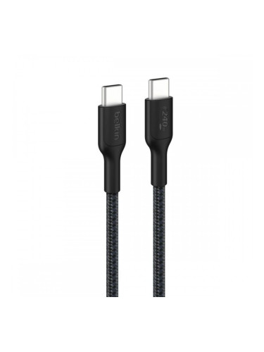 Кабел USB-C към USB-C Belkin CAB025HQ1MBK Черен 1 m Бързо зареждане