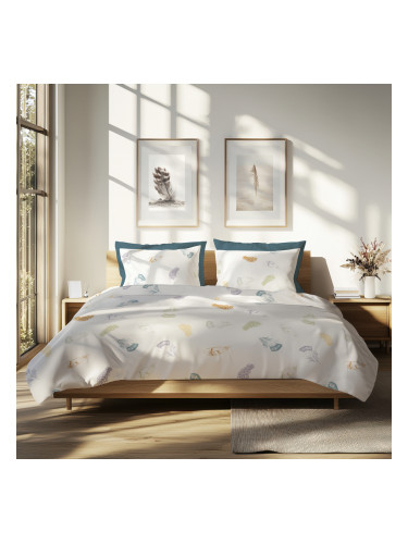 Спално бельо МАЛВА, 100% Памучен ранфорс, 5 части