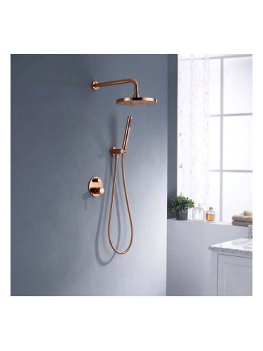 Душ комплект за вграждане DIAMOND ROSE GOLD HG83408