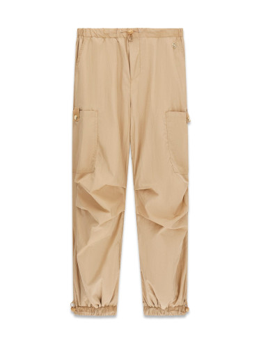 Детски карго панталон в бежов цвят и странични джобове Guess