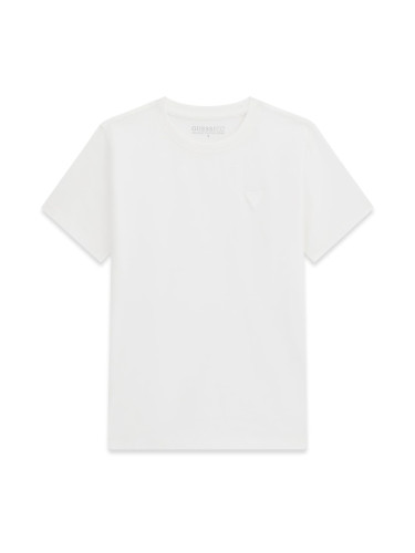 Детска бяла тениска с лого Guess
