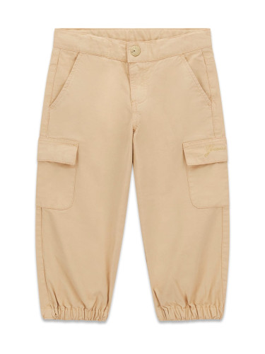 Карго панталон в бежов цвят със странични джобове Guess