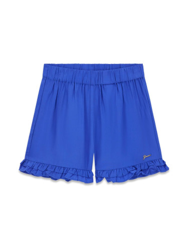 Детски къси панталони с харбали в син цвят Guess